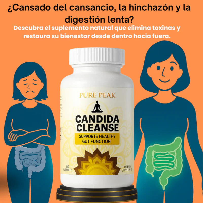Suplemento CANDIDA apoyo intestinal y colon 60 cápsulas