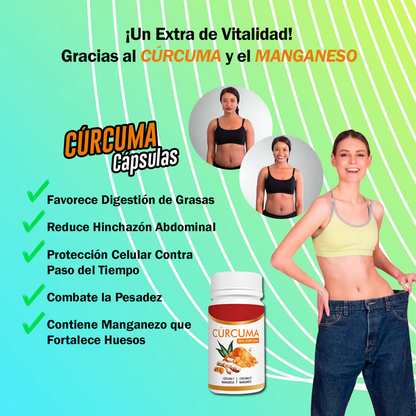 SUP Cúrcuma 30 Cápsulas – Apoyo Articular y Antioxidante Natural