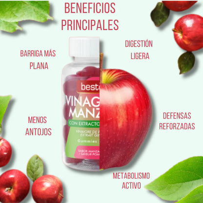 SUP Gummies de Vinagre de Manzana – Apoyo Digestivo y Energía Natural